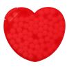 Heart Shaped Plastic Mint Card Red | Without Branding