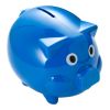 Plastic Piggy Bank Royal Blue | Without Branding