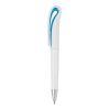 White Ball Pen With Swan Neck Light Blue | Without Branding
