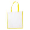 Nonwoven Bag With Coloured Trim Yellow | Without Branding