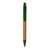 Ball Pen With Bamboo Barrel Green | Without Branding