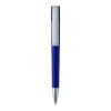 Plastic Ball Pen With Metallic Finish, Black Ink Medium Blue | Without Branding