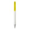 Plastic White Ball Pen Yellow | Without Branding