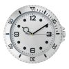Plastic, Modern Wall Clock Silver | 1-Colour Pad Print