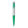 Plastic Twist Action Ball Pen With LED Lights Green | Without Branding
