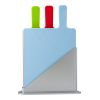Three Piece, ABS Cutting Board Set Colourful | 1-Colour Pad Print