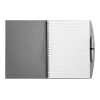 A4 Spiral Note Book & Ball Pen Grey | Without Branding