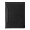 Leather Charles Dickens A4 Zipper Folder Black | 1-Colour Pad Print