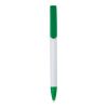 Plastic Ball Pen With Blue Ink White - Green | Without Branding