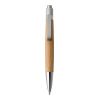 Wooden Ball Pen With Metal Clip Brown | Without Branding