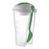 Salad Shaker With Cup & Fork Light Green | Without Branding
