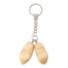 Steel Key Ring With A Set Wooden Dutch Shoes Brown | Without Branding