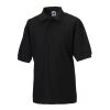 Classic Polo made out of mixed Fabric Black | No Branding