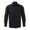 Organic Long Sleeve Oxford Shirt Black | No Branding