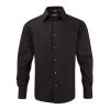 Bodycon Men's Shirt Long Sleeve Black | No Branding