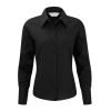 Non-iron Women's Blouse Long sleeve Black | No Branding