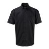 Non-iron Men's Shirt Short sleeve Black | No Branding