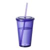 Cyclone Tumbler & Straw Transparent - Violet | Without Branding
