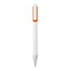 Nassau Ballpoint White - Orange | Without Branding