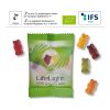 Organic fruit gum bears with compostable bag 4C Digital Print