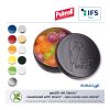 XS pocket tin with embossed lid with Pulmoll throat candies Embossing