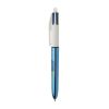 BIC 4 Colours Shine Ball pen White - Medium Blue | Without Branding