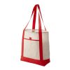 Lighthouse Non Woven Tote White - Red | Without Branding