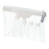 Munich Airline Approved Travel Bottle Set  Transparent - White | Without Branding