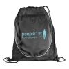 The Peek Drawstring Cinch Backpack Black | Without Branding