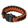 Elliott Emergency Paracord Bracelet Black - Orange | Without Branding
