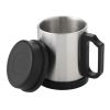 Barstow Insulating Mug Black - Silver | Without Branding
