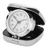 Pisa Pop-Up Alarm Clock With Pouch Silver | Without Branding