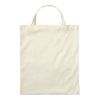 Bag with Furrow 38x42 Short Handles Beige | No Branding | No Branding