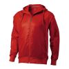 Fraser Hooded Full Zip Sweater Red | Without Branding