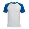 Baseball T-Shirt Short Sleeve Royal Blue - White | No Branding