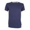 Ringer T-Shirt Medium Blue - White | No Branding