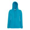 Lady Fit Lightweight Hooded Sweat Jacket Medium Blue | No Branding