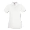 Lady Fit Premium Polo White | No Branding