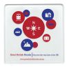 Square Plastic Coaster Clear | Plain