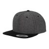 Chambray-Suede Snapback Black | No Branding