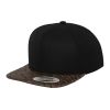 Leather Snapback Black | No Branding
