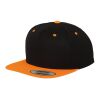 Classic Snapback 2-Tone Black - Neon Orange | No Branding