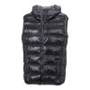 Men's Down Vest Black - Grey | No Branding