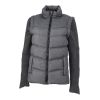 Ladies Two In One Jacket Knitted Sleeves Grey | No Branding