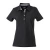 Ladies' Plain Polo Black - White | No Branding