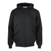 Ultimate Full-Zip Hooded Sweat Black - White | No Branding