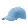 6 Panel Sandwich Cap Light Blue - White | No Branding