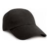 Low Profile Heavy Brushed Cotton Cap Black | No Branding