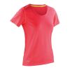 Women's Shiny Marl T-Shirt Pink - Light Green | No Branding