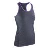 Women's Stringer Back Marl Top Grey - Violet | No Branding